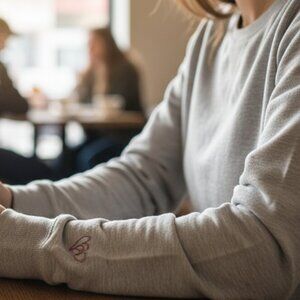 Rachel Zoe Heart on Your Sleeve Sweatshirt